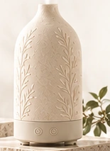 Leaf-pattern ceramic aroma diffuser